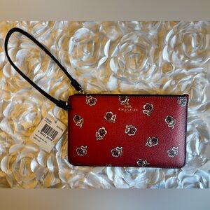 Coach Floral Wristlet New With Tags